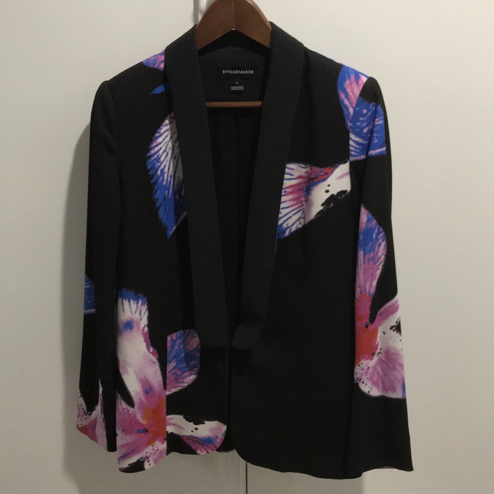 Stylestalker floral blazer small black